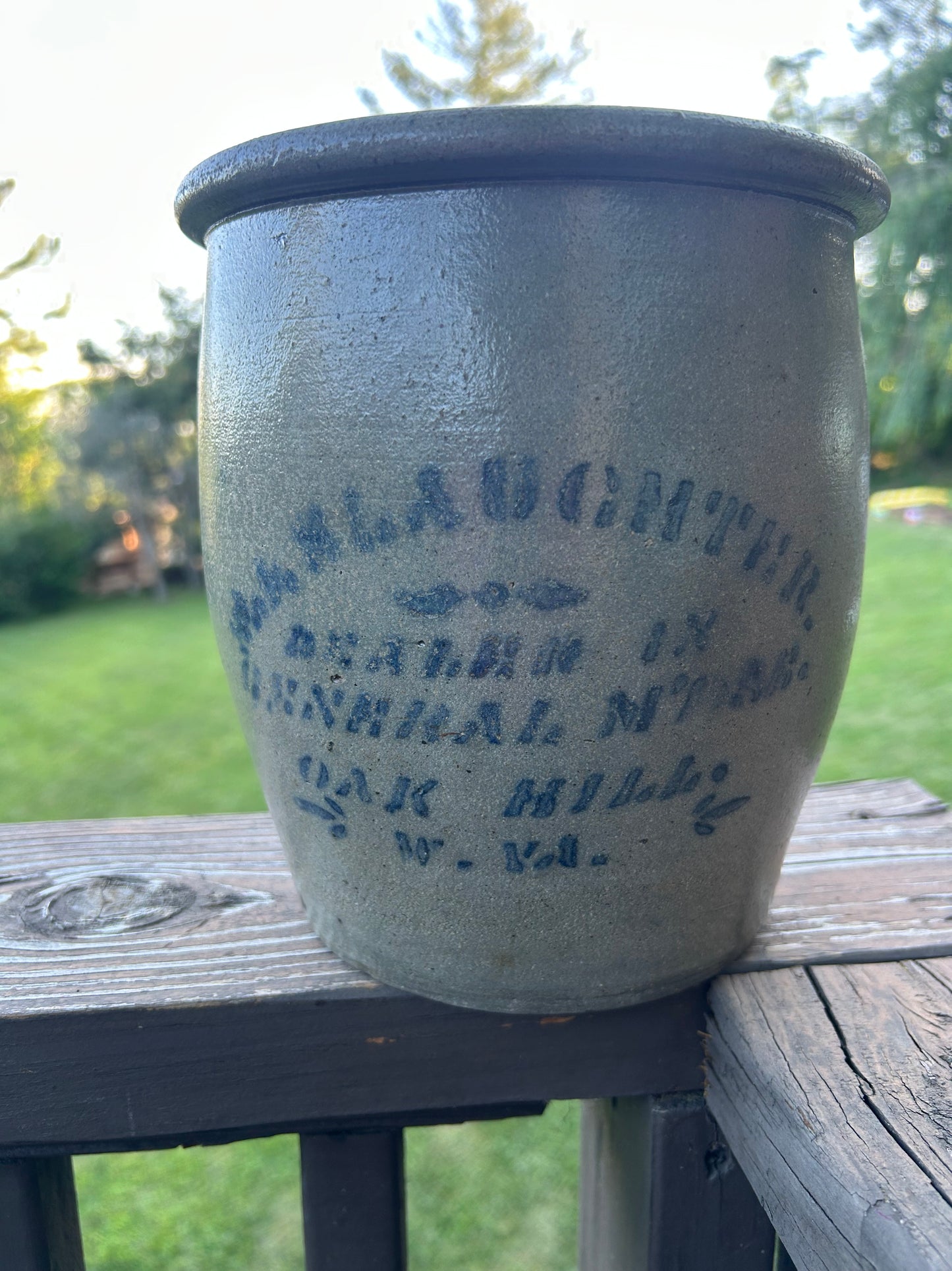 West Virginia Stoneware Pottery Merchant Crocks