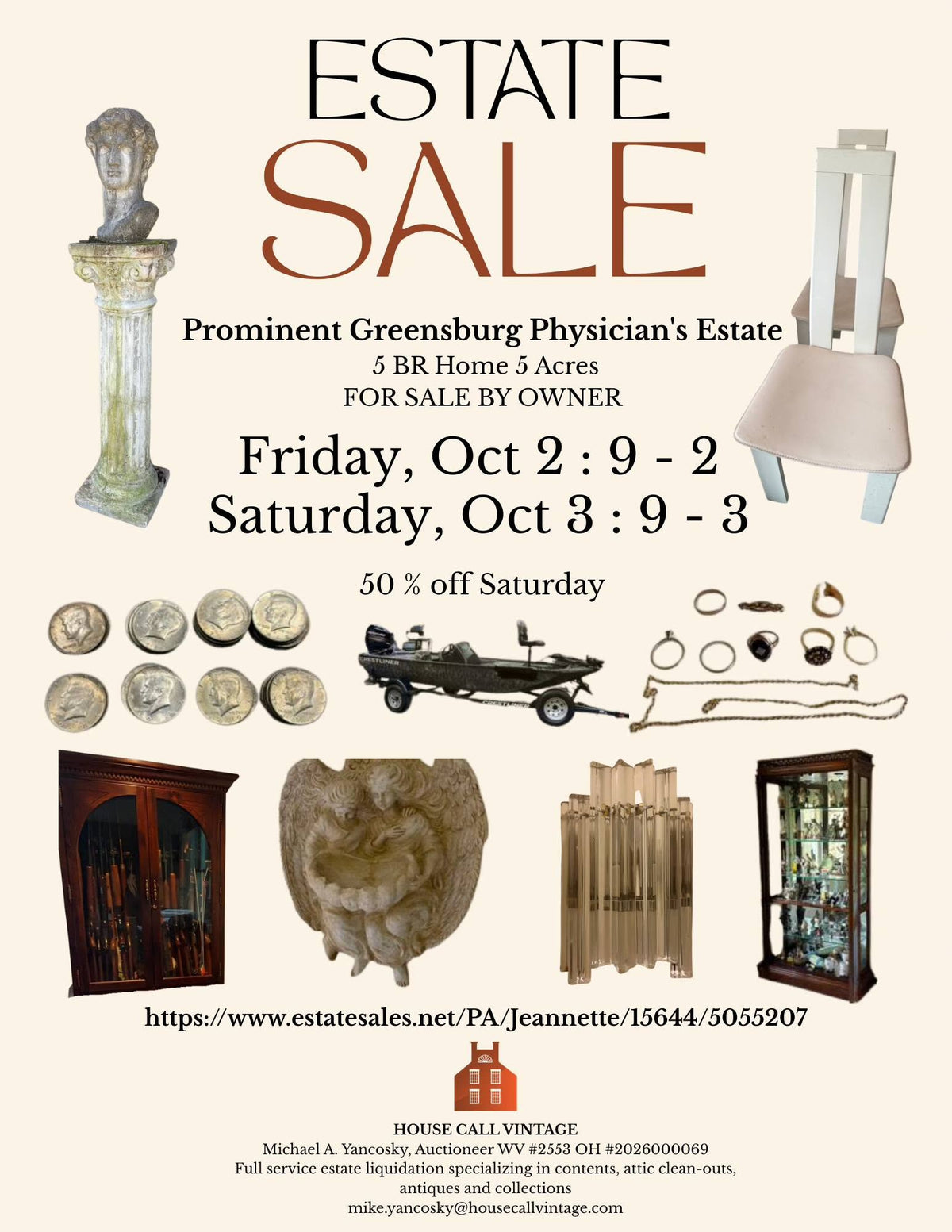 GREENSBURG PHYSICIAN ESTATE SALE 10/2-10/3