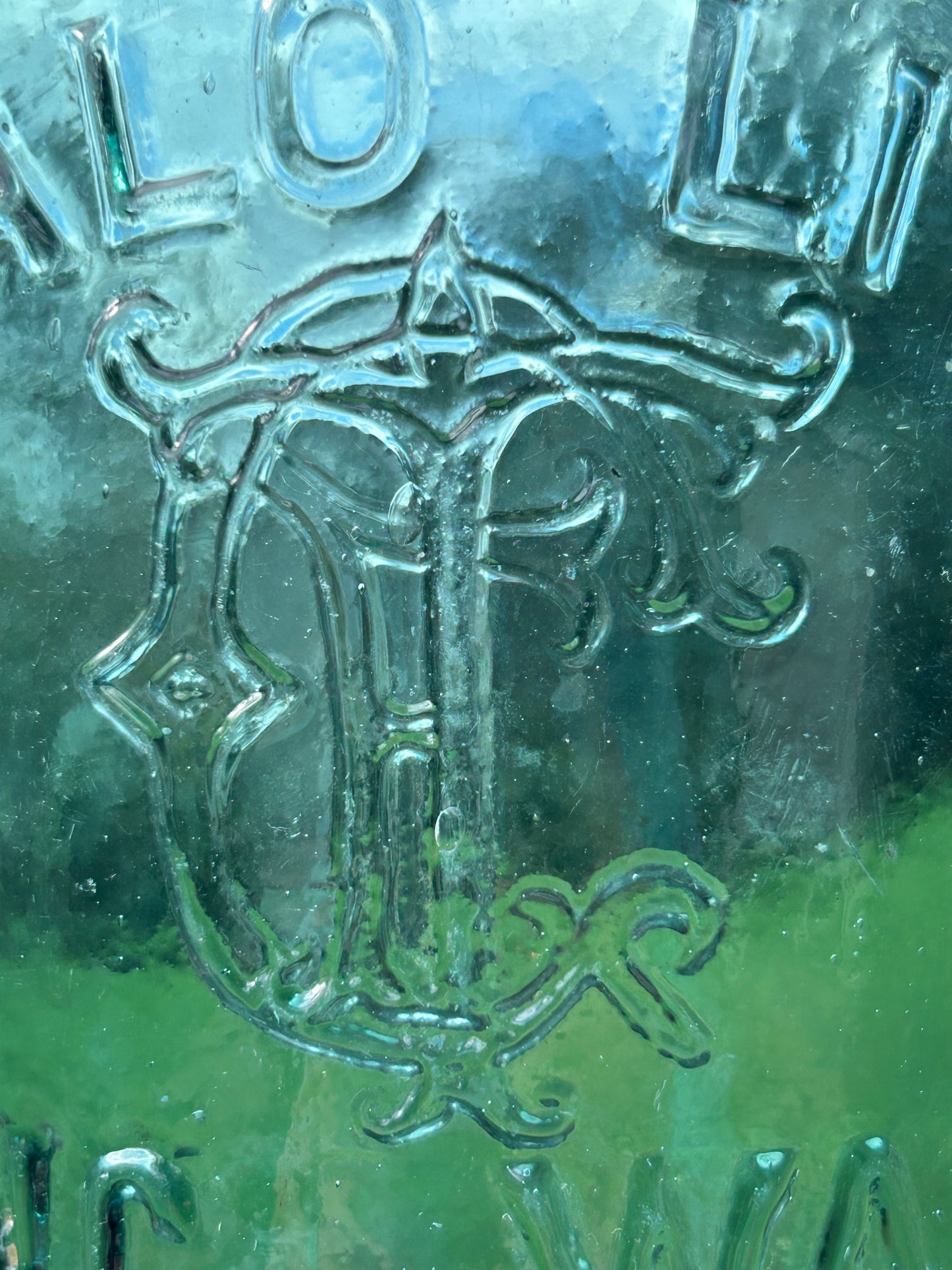 BUFFALO LITHIA/ TFG (Thomas F. Good)/ (monogram)/ SPRING WATER/VA CIRCA 1870 9-1/4 H SMOOTH BASE