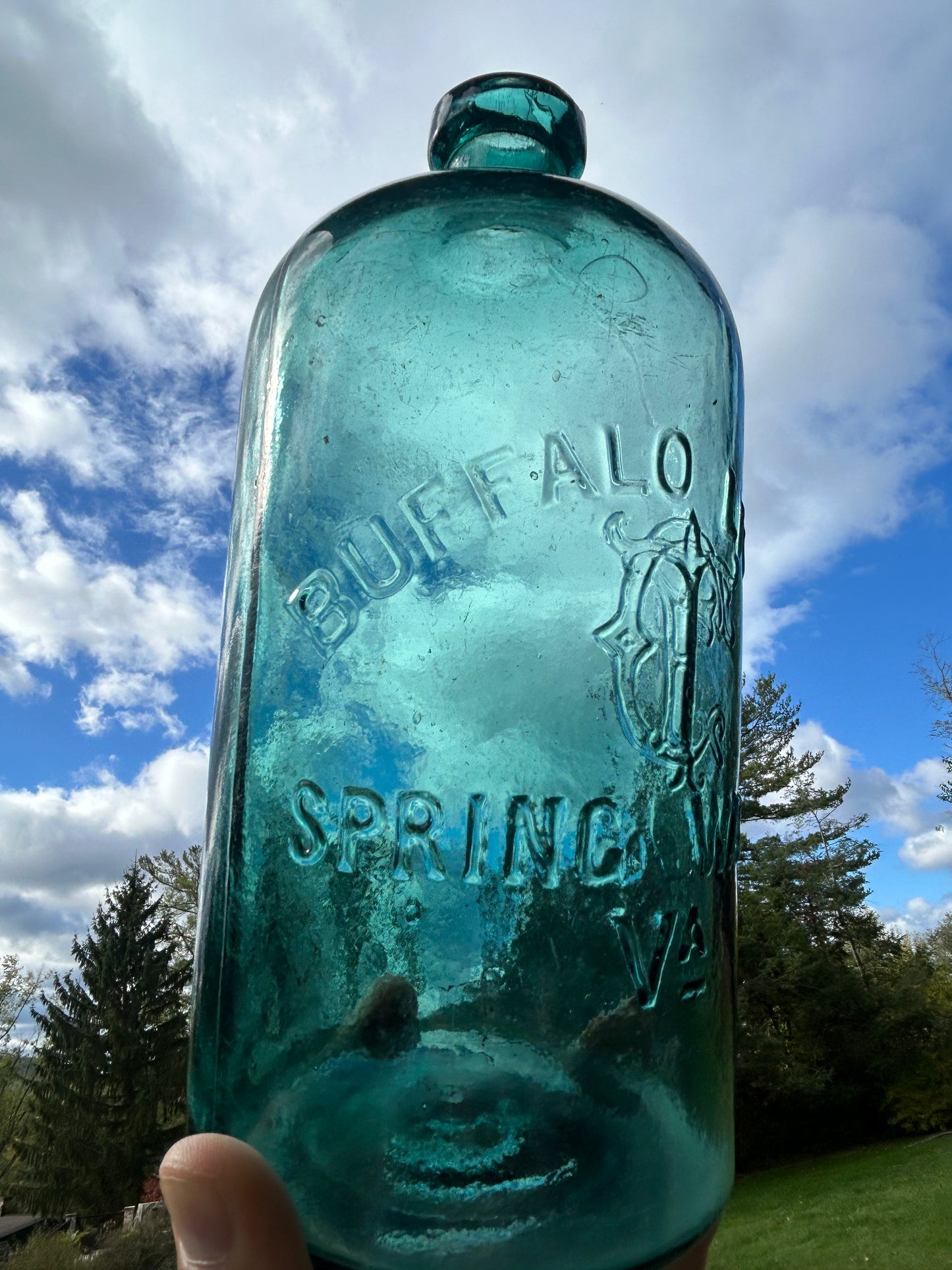 BUFFALO LITHIA/ TFG (Thomas F. Good)/ (monogram)/ SPRING WATER/VA CIRCA 1870 9-1/4 H SMOOTH BASE