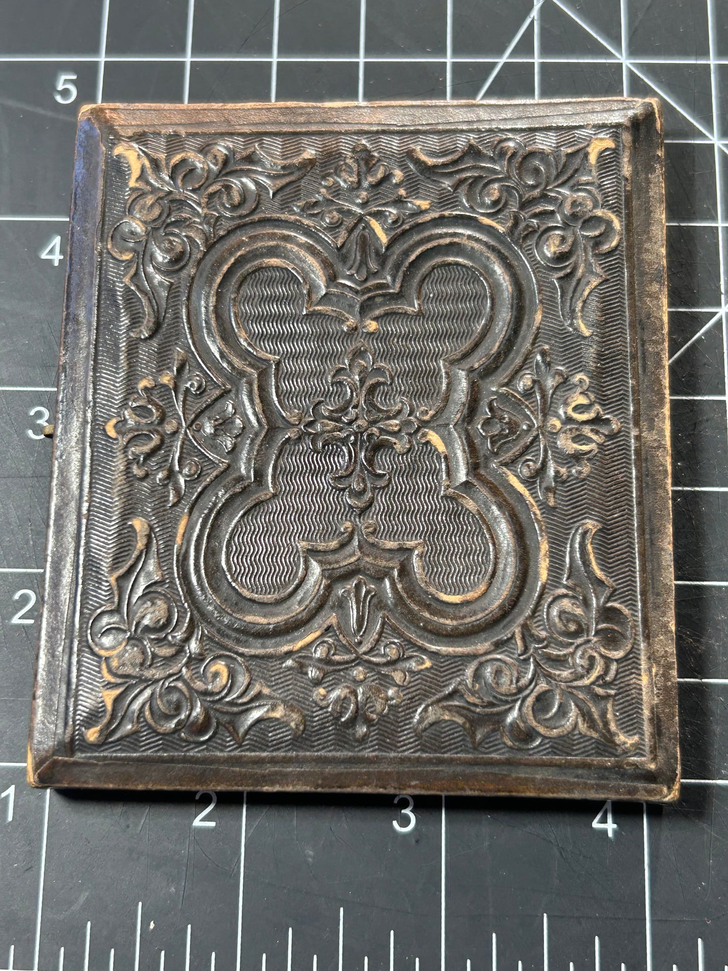 Rare Civil War Sixth Plate TinType Photo of Camp Jessie with Partial Case